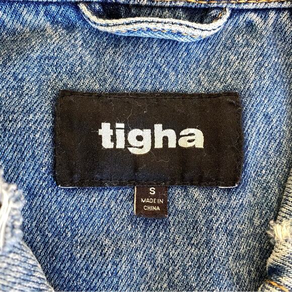 Tigha Distressed Denim Jacket - Picture 2 of 7
